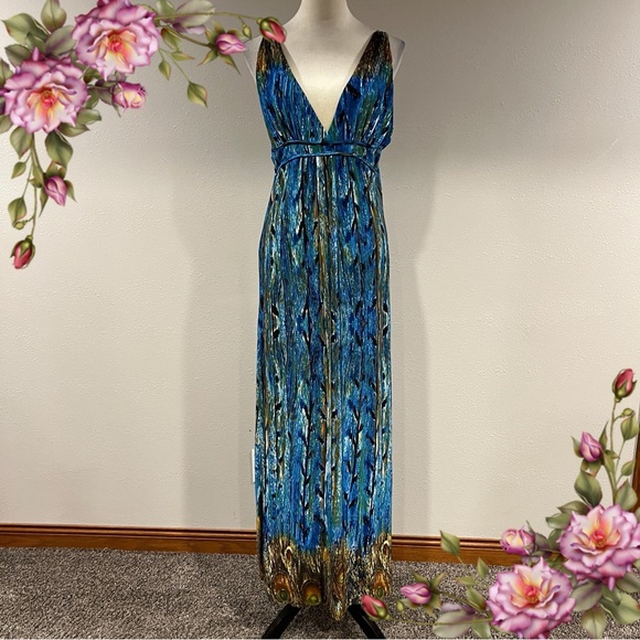 raindrops Dresses & Skirts - Elegant Blue Maxi Dress